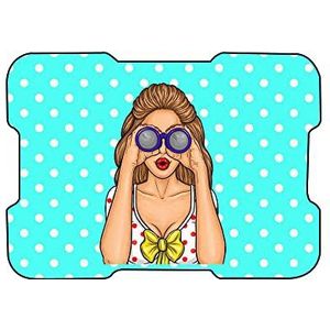 Bonamaison, Muismat met digitale print, antislip onderkant, voor kantoor en thuis, grootte: 22 x 18 cm