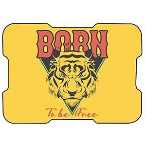 Bonamaison, Digitaal bedrukte muismat, antislip onderkant, voor kantoor en thuis, afmetingen: 22x18 cm