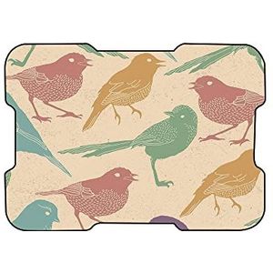Bonamaison, Digitaal bedrukte muismat, antislip onderkant, voor kantoor en thuis, afmetingen: 22x18 cm