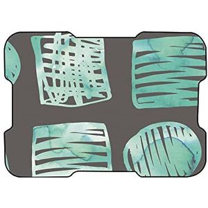 Bonamaison, Digitale bedrukte muismat, antislip onderkant, voor kantoor en thuis, afmetingen: 22x18 cm