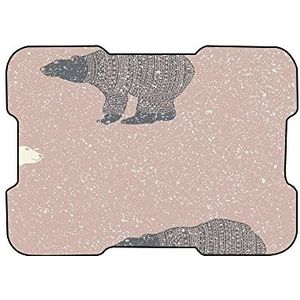 Bonamaison, Muismat met digitale print, antislip onderkant, voor kantoor en thuis, grootte: 22 x 18 cm
