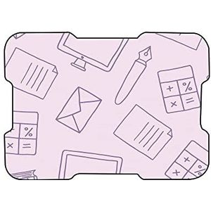 Bonamaison, Muismat met digitale print, antislip onderkant, voor kantoor en thuis, grootte: 22 x 18 cm