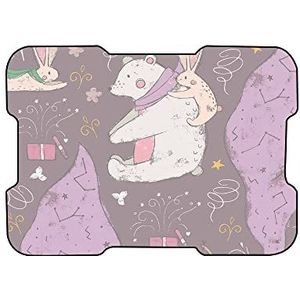 Bonamaison, Digitaal bedrukte muismat, antislip onderkant, voor kantoor en thuis, afmetingen: 22x18 cm