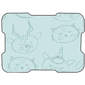 Bonamaison, Muismat met digitale print, antislip onderkant, voor kantoor en thuis, grootte: 22 x 18 cm