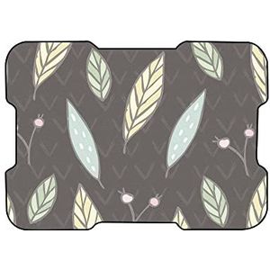 Bonamaison, Digitaal bedrukte muismat, antislip onderkant, voor kantoor en thuis, afmetingen: 22x18 cm