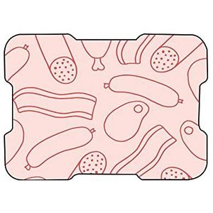 Bonamaison, Digitaal bedrukte muismat, antislip onderkant, voor kantoor en thuis, afmetingen: 22x18 cm