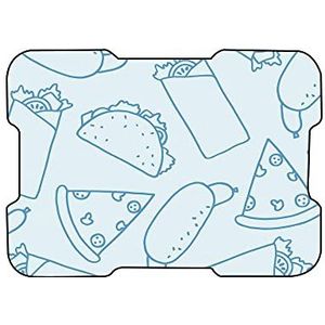 Bonamaison, Muismat met digitale print, antislip onderkant, voor kantoor en thuis, grootte: 22 x 18 cm