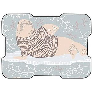 Bonamaison, Digitaal bedrukte muismat, antislip onderkant, voor kantoor en thuis, afmetingen: 22x18 cm