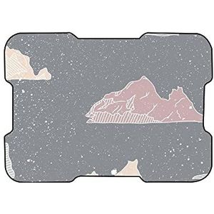 Bonamaison, Muismat met digitale print, antislip onderkant, voor kantoor en thuis, grootte: 22 x 18 cm