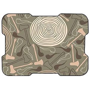 Bonamaison, Digitaal bedrukte muismat, antislip onderkant, voor kantoor en thuis, afmetingen: 22x18 cm