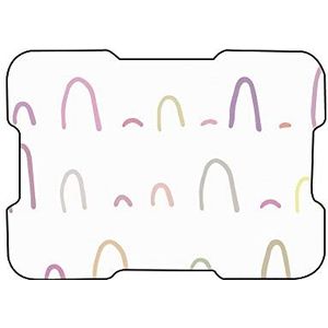 Bonamaison, Digitaal bedrukte muismat, antislip onderkant, voor kantoor en thuis, afmetingen: 22x18 cm
