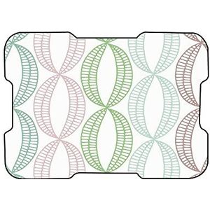 Bonamaison, Digitaal bedrukte muismat, antislip onderkant, voor kantoor en thuis, afmetingen: 22x18 cm