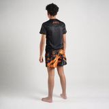 Joya - T-Shirt Splash - Junior - Zwart met Oranje