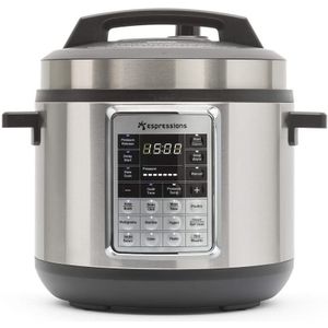 Espressions - Smart Pressure Cooker - Kookpan - Zilver - RVS - 5,7 L