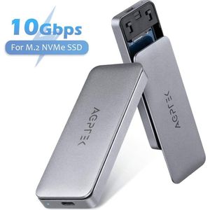 AGPTEK M.2 NVME SSD-Behuizing - PCIe USB 3.1 Gen 2 - 10 Gbps