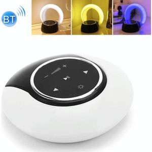 6W ZT6088 Bluetooth Subwoofer Stereo Speaker LED Dimming Folding Touch Atmosphere Night Light (Wit Geel Blauw)