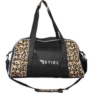 Stiel Leopard Dames Sporttas - Zwart