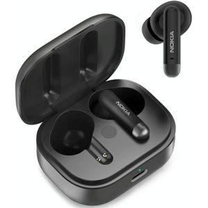 Original Nokia E3511 TWS ANC Noise Reduction Touch Bluetooth Earphone with Charging Compartment(Black)