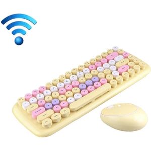 MOFII CANDY PUNK KEYCAP Gemengde kleur Draadloze toetsenbord en muisset