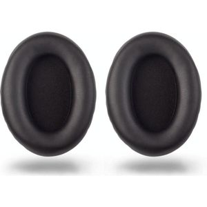 2 stks Headset Comfortabele sponskap voor Sony WH-1000XM2 / XM3 / XM4  Kleur: (1000x / 1000xm2) Zwart Eiwit met kaartgesp