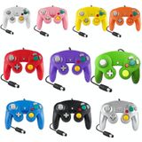 2 PCS Single Point Vibrerende Controller Wired Game Controller voor Nintendo NGC / Wii  Productkleur: Zilver