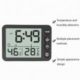 Multifunctionele binnenthermometer en hygrometer groot scherm wekker keuken elektronische countdown timer (witte schaal groene knop)