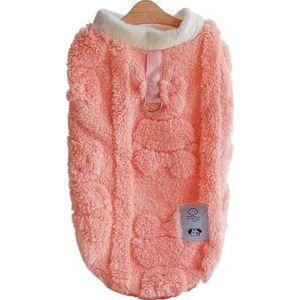 Winter warme hondenvest kleding zachte pluche honden kattentrui compatibel met poedel chihuahua kleding puppyjas (Color : Light Pink, Size : M)