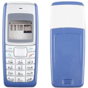 BMSD WWRTT Voor Nokia 1110/1112 Volledige behuizing (Color : Blue)