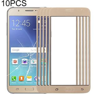 DRCD For Samsung Galaxy J7 / J700 10 stuks voorscherm buitenste glazen lens TTYHH (Color : Gold)