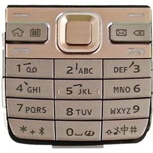 BMSD ATYJJ Toetsenborden Voor mobiele telefoons Behuizing met menuknoppen/druktoetsen Voor Nokia E52 (zwart) (Color : Gold)