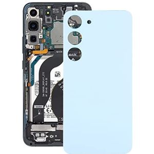DDHK TTYKK voor Samsung Galaxy S23 SM-S911B glazen batterij achterkant (Color : Blue)