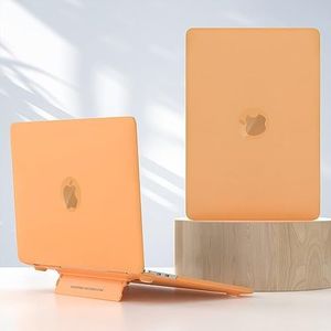 Tabletbescherming Laptop plastic harde schaal compatibel met MacBook Air 13 inch (2018-2021, M1) (model: A1932,A2179,A2337), laptopstandaard beschermhoes tabletaccessoire (Color : Yellow)