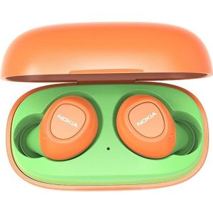 Nokia E3100 Kleur Automatische koppeling Bluetooth 5.0 Oortelefoon met oplaaddoos (groen oranje)
