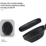 1 paar PU lederen oordopjes voor Sony WH-1000XM4  kleur: grijs + gesp