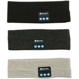 Bluetooth Headset Sport Hoofdband Outdoor Running Yoga Sweat-Absorbent Headscarf  Kleur: Donkergrijs