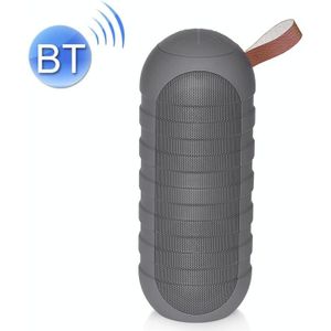 NewRixing NR-3025 TWS Outdoor Portable Splashproof Bluetooth Speaker with Flashlight Function(Grey)