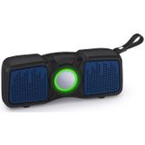 New Rixing NR-9011 Bluetooth 5.0 Portable Outdoor Wireless Bluetooth Speaker(Blue)