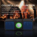 New Rixing NR-9011 Bluetooth 5.0 Portable Outdoor Wireless Bluetooth Speaker(Blue)