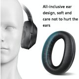 2 stks lederen headset oorbeschermers voor Sony 1000xm4 Champagne met Snap