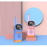 D20 Walkie-Talkie Children Toy Mini Wireless Call Interactive Toy  Colour: Blue + Pink