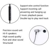 2 stks TS1812 Type-C Plug In-Ear Digital Wired Oortelefoon met MIC (Black)