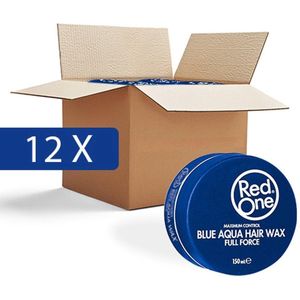 Red one Blue Hair Wax| Haarwax| Haargel| Gel| Aqua wax| Blauw Aqua haarwax| 12 stuks| 12 pieces