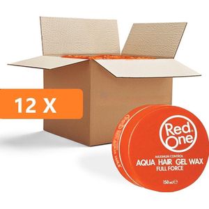 Red one Orange Hair Wax| Haarwax| Haargel| Gel| Aqua wax| Oranje Aqua haarwax| 12 stuks| 12 pieces