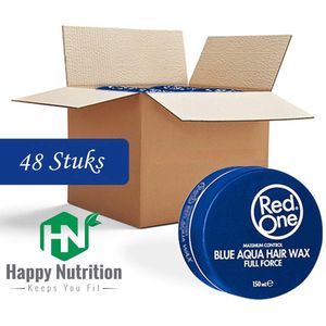 Red one Blue Hair Wax| Haarwax| Haargel| Gel| Aqua wax| Blauw Aqua haarwax| 48 stuks| 48 pieces
