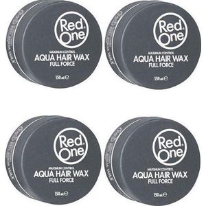 Red one Black Hair Wax| Haarwax| Haargel| Gel| Aqua wax| Zwarte Aqua haarwax| 4 stuks| 4 pieces