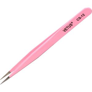 Vetus CS-12 Isolatie tweezer wimperextensions - Professionele Precisie Pincet| Professional Precision Tweezer| RVS Pincet| Wimper Pincet| wenkbrauwen | lashes | cursus | isoleren |