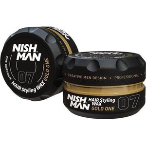 Nishman- Hair Wax- 07 Gold One 2 stuks - Haarwax - styling hairwax - Stijlen wax - 2 stuks