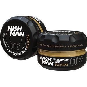 Nishman- Hair Wax- 07 Gold One 4 stuks - Haarwax - styling hairwax - Stijlen wax - 4 stuks