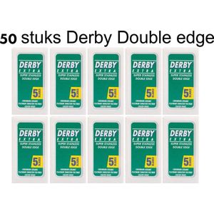 Derby Professional Double Razor Blades Scheermesjes | 50 stuks |Derby Double Edge Blades |Klassieke Scheermesjes | Scheermesjes Vrouw + Man