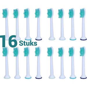 Philips Sonicare P-HX-6014 opzet tandenborstels | Universele opzetborstels | Electric Toothbrush Heads | 16 stuks